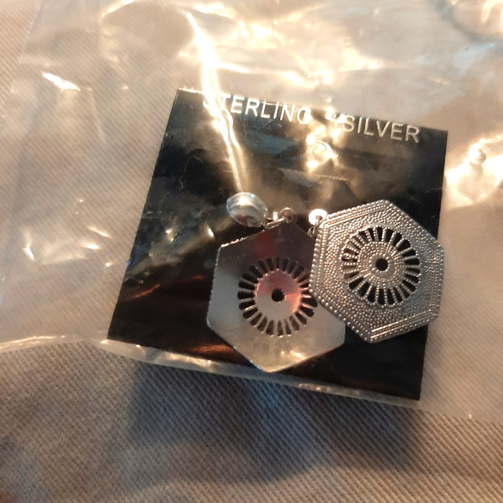 Sterling earrings in the package